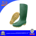 Bottes de PVC de haute injection de genou de vert de mode 66712